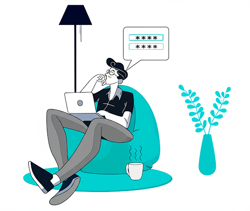 Ilustração de login